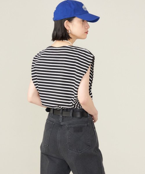 SHIPS WOMEN(シップス　ウィメン)/《予約》SHIPS NINE CASE:スリーブレス ボーダー TEE ◆/img18