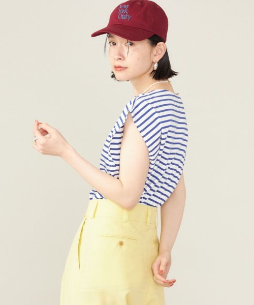 SHIPS WOMEN(シップス　ウィメン)/《予約》SHIPS NINE CASE:スリーブレス ボーダー TEE ◆/img29