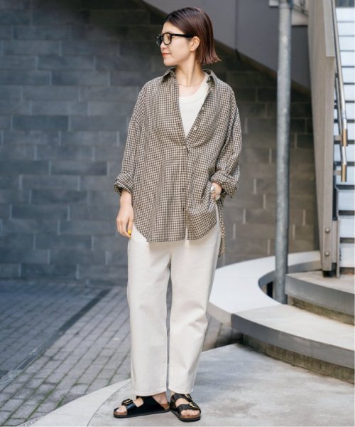 【W by Woadblue / ダブリューバイウォードブルー】LOOSE TAPERED DENIM by Woadblue ダブリューバイウォードブルー Spick LOOSE TAPERED 160cm　着用サイズ 25ブルー 163cm　着用サイズ