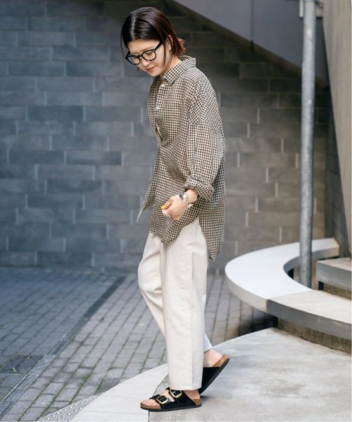 【W by Woadblue / ダブリューバイウォードブルー】LOOSE TAPERED DENIM by Woadblue ダブリューバイウォードブルー Spick LOOSE TAPERED 160cm　着用サイズ 25ブルー 163cm　着用サイズ