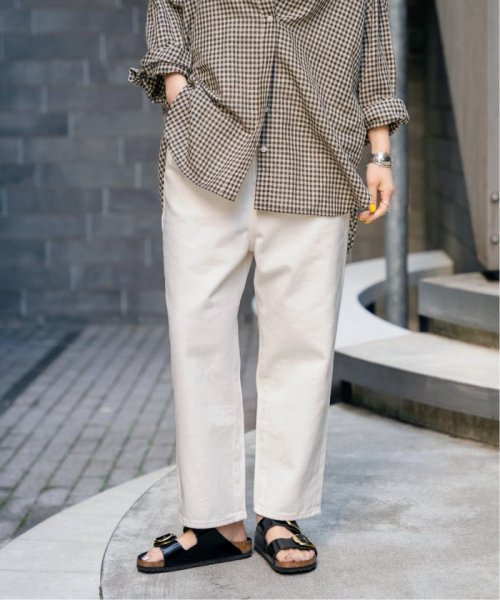 【W by Woadblue / ダブリューバイウォードブルー】LOOSE TAPERED DENIM by Woadblue ダブリューバイウォードブルー Spick LOOSE TAPERED 160cm　着用サイズ 25ブルー 163cm　着用サイズ