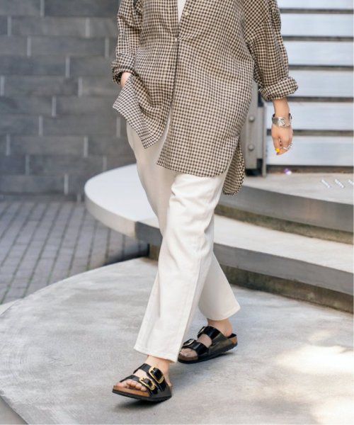 【W by Woadblue / ダブリューバイウォードブルー】LOOSE TAPERED DENIM by Woadblue ダブリューバイウォードブルー Spick LOOSE TAPERED 160cm　着用サイズ 25ブルー 163cm　着用サイズ