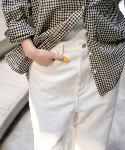 【W by Woadblue / ダブリューバイウォードブルー】LOOSE TAPERED DENIM by Woadblue ダブリューバイウォードブルー Spick LOOSE TAPERED 160cm　着用サイズ 25ブルー 163cm　着用サイズ