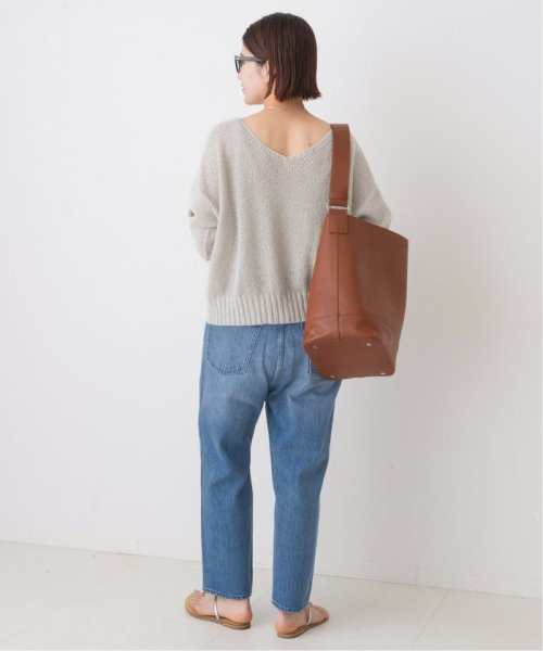 【W by Woadblue / ダブリューバイウォードブルー】LOOSE TAPERED DENIM by Woadblue ダブリューバイウォードブルー Spick LOOSE TAPERED 160cm　着用サイズ 25ブルー 163cm　着用サイズ