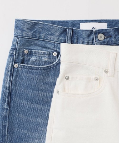 【W by Woadblue / ダブリューバイウォードブルー】LOOSE TAPERED DENIM by Woadblue ダブリューバイウォードブルー Spick LOOSE TAPERED 160cm　着用サイズ 25ブルー 163cm　着用サイズ
