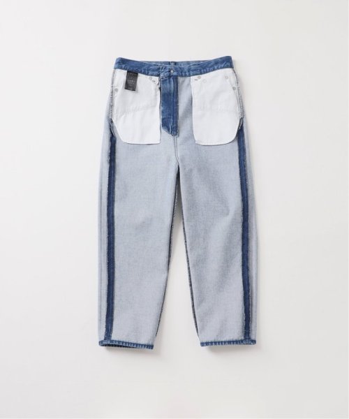 【W by Woadblue / ダブリューバイウォードブルー】LOOSE TAPERED DENIM by Woadblue ダブリューバイウォードブルー Spick LOOSE TAPERED 160cm　着用サイズ 25ブルー 163cm　着用サイズ