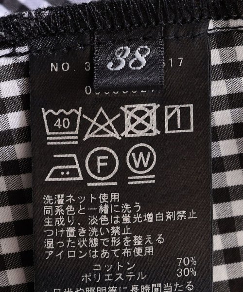 SHIPS WOMEN(シップス　ウィメン)/Primary Navy Label:〈洗濯機可能〉ギンガム チェック ワンピース/img10