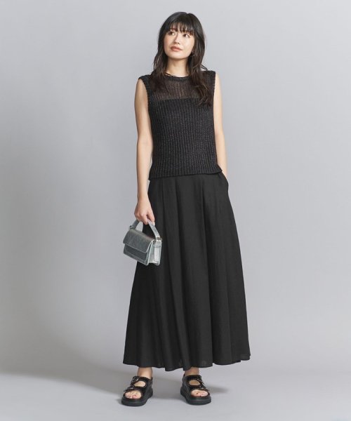 リネンレーヨンブレンド フレアスカート －ウォッシャブル－ リネンレーヨンブレンド －ウォッシャブル－ フレアスカート D1403847468(10725円)