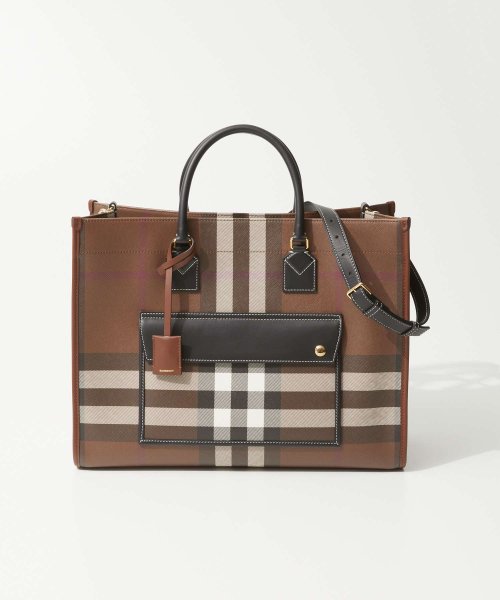 BURBERRY(バーバリー)/バーバリー BURBERRY 8069660 トートバッグ レディース バッグ チェック ショルダー Medium FREYA TOTE/img01