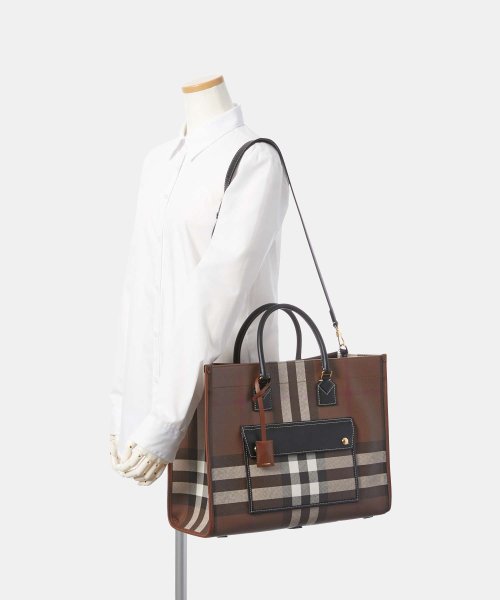 BURBERRY(バーバリー)/バーバリー BURBERRY 8069660 トートバッグ レディース バッグ チェック ショルダー Medium FREYA TOTE/img09