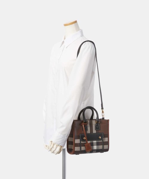 BURBERRY(バーバリー)/バーバリー BURBERRY 8069661 トートバッグ レディース バッグ ミニ チェック ショルダー 2way MINI FREYA TOTE/img09