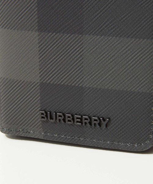 BURBERRY(バーバリー)/バーバリー BURBERRY 8079010 カードケース CHECK & LEATHER SMALL ZIG メンズ カードホルダー スモールジグ チェック柄/img06