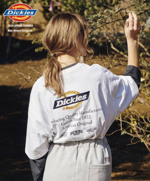 MAC HOUSE(women)(マックハウス（レディース）)/Dickies ディッキーズ バック刺繍チュニック半袖Tシャツ 4282－9936/img01