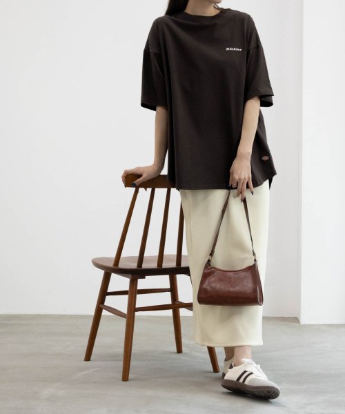 MAC HOUSE(women)(マックハウス（レディース）)/Dickies ディッキーズ バック刺繍チュニック半袖Tシャツ 4282－9936/img09