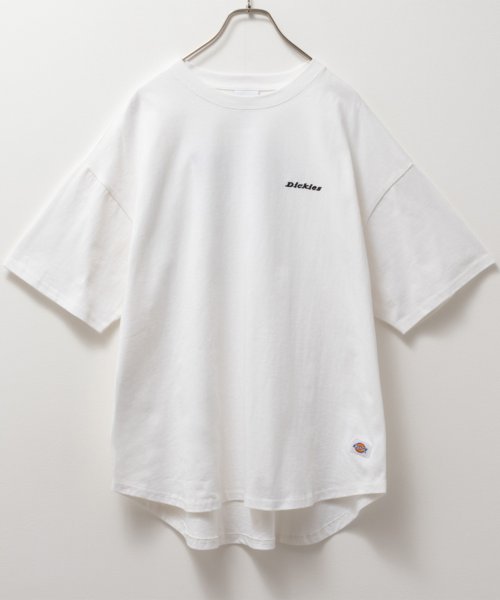 MAC HOUSE(women)(マックハウス（レディース）)/Dickies ディッキーズ バック刺繍チュニック半袖Tシャツ 4282－9936/img20