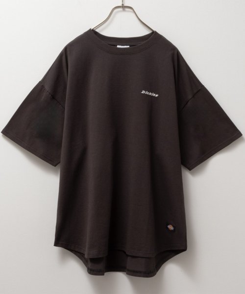 MAC HOUSE(women)(マックハウス（レディース）)/Dickies ディッキーズ バック刺繍チュニック半袖Tシャツ 4282－9936/img22