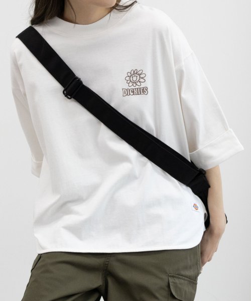 MAC HOUSE(women)(マックハウス（レディース）)/Dickies ディッキーズ ワンポイント刺繍ロールアップTシャツ 4282－9932/img02