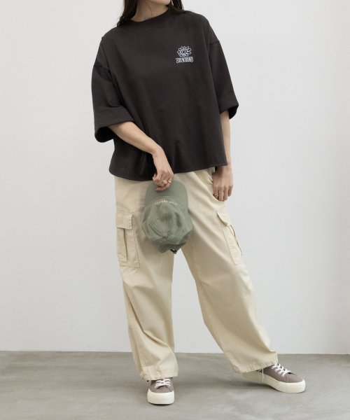 MAC HOUSE(women)(マックハウス（レディース）)/Dickies ディッキーズ ワンポイント刺繍ロールアップTシャツ 4282－9932/img07