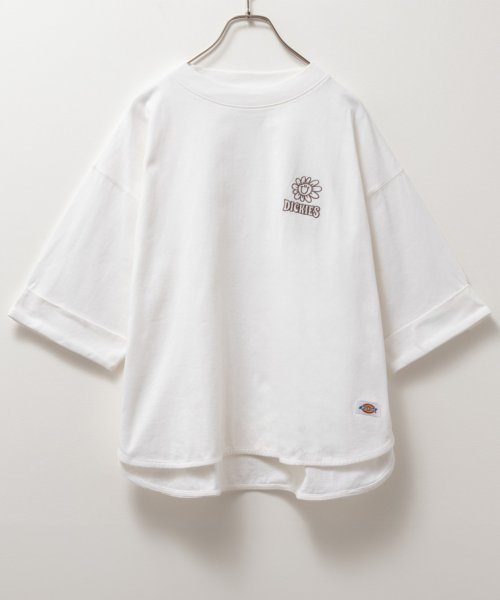 MAC HOUSE(women)(マックハウス（レディース）)/Dickies ディッキーズ ワンポイント刺繍ロールアップTシャツ 4282－9932/img19