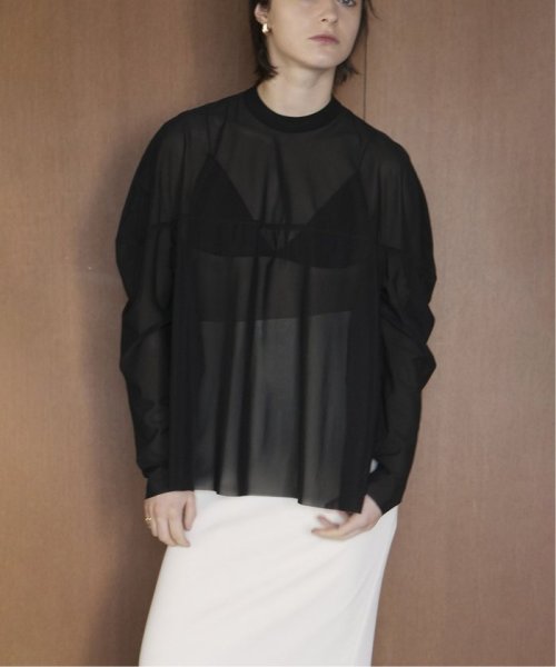 JOURNAL STANDARD(ジャーナルスタンダード)/【CLANE/クラネ】SHEER MESH CURVE SLEEVE TOPS：シャツ/img05