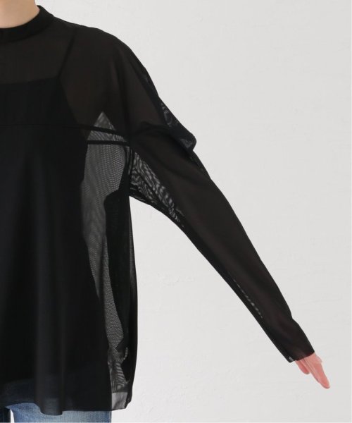 JOURNAL STANDARD(ジャーナルスタンダード)/【CLANE/クラネ】SHEER MESH CURVE SLEEVE TOPS：シャツ/img21