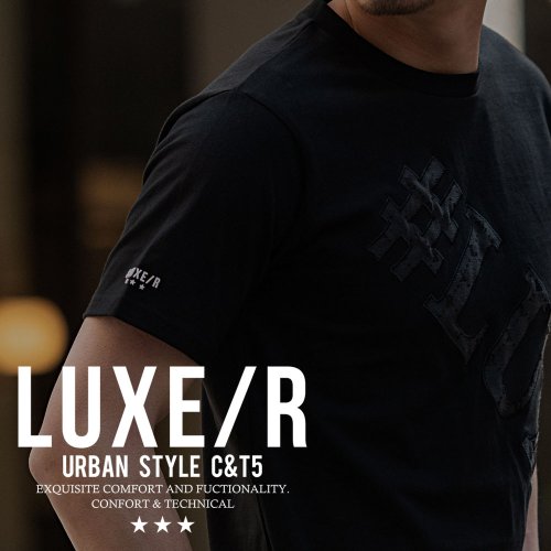 SB Select(エスビーセレクト)/LUXE/R クルーネック ロゴ貼り付けTEE 半袖/img15