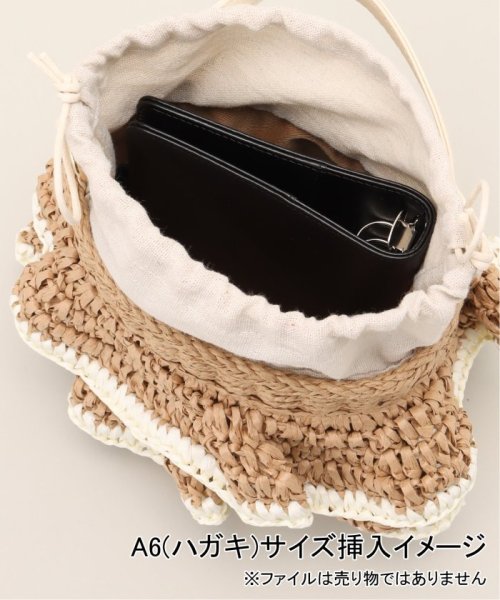 B.C STOCK(ベーセーストック)/【MIAN/ミアン】ペーパーフリル2wayカゴBAG/img11