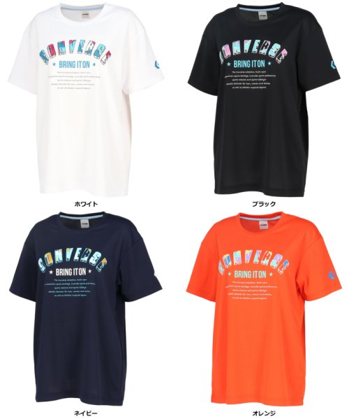 CONVERSE(CONVERSE)/CONVERSE コンバース バスケット ガールズプリントTシャツ 半袖 トップス バスケ ミニ/img01