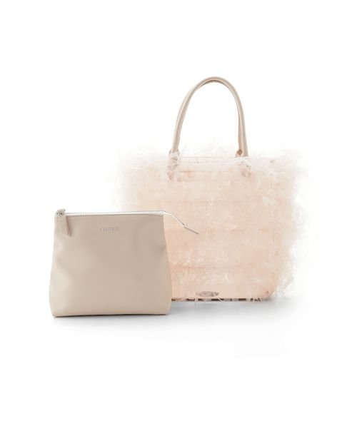 ポーチ付きチュールフリンジバッグ Z1399270039(10725円)