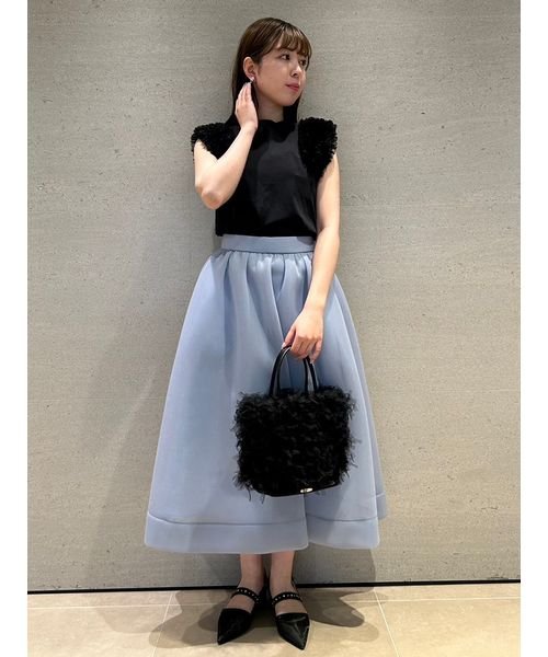 ポーチ付きチュールフリンジバッグ Z1399270039(10725円)