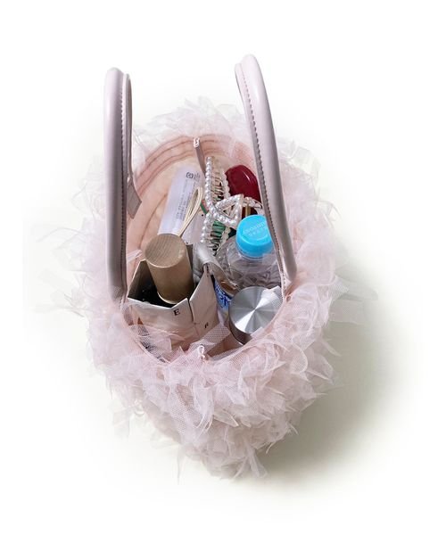 ポーチ付きチュールフリンジバッグ Z1399270039(10725円)