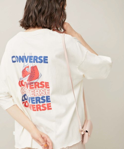 ROPE' PICNIC R(ロペピクニック アール)/【CONVERSE /コンバース】天竺シューズプリントワイドTシャツ/img05