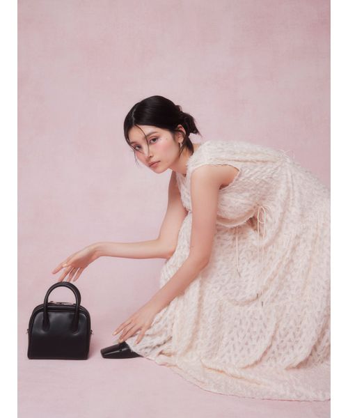 完売＊2024SS＊FRAYI.D フリンジジャガードカシュクールワンピース