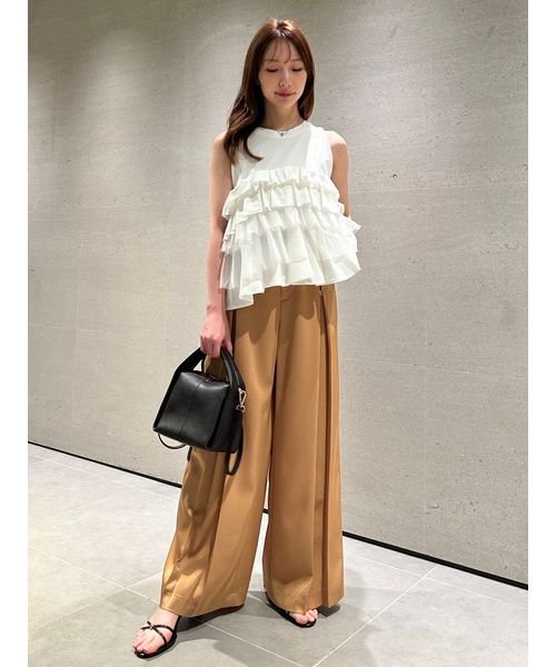 フロントタックフレアパンツ B1671664609(12870円)