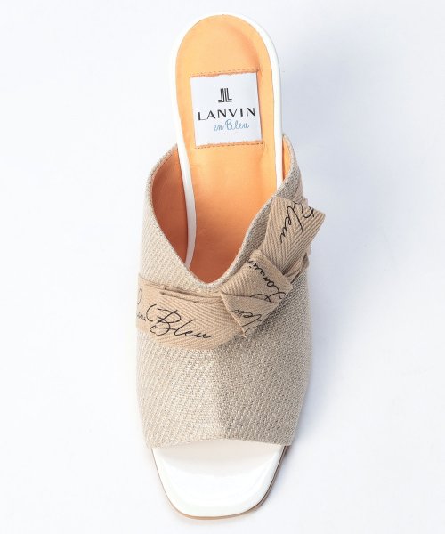 LANVIN en Bleu (SHOES)(ランバンオンブルー（シューズ）)/リボンンモチーフミュールサンダル/img04