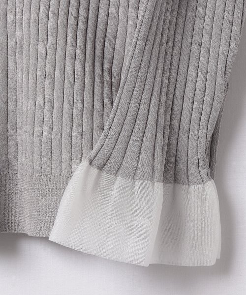 ワイドリブニットプルオーバー【THE NEW】 【HANAE MORI×CELFORDコラボ】プリーツスリーブニットプルオーバー O2430155108(18700円)