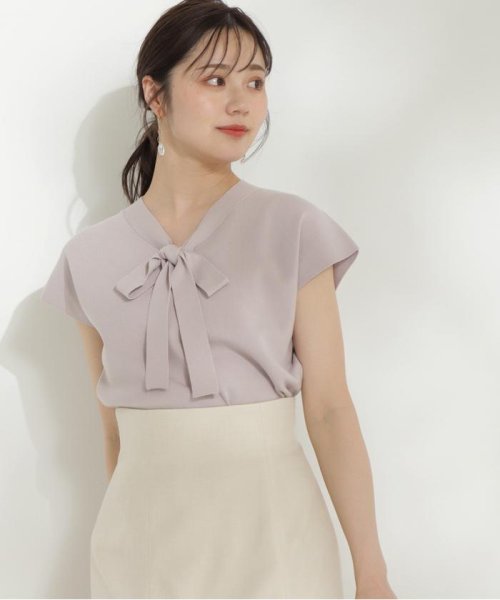 PROPORTION BODY DRESSING(プロポーション　ボディドレッシング)/リボンボウタイフレンチニット WEB限定カラー：ピンク/img08