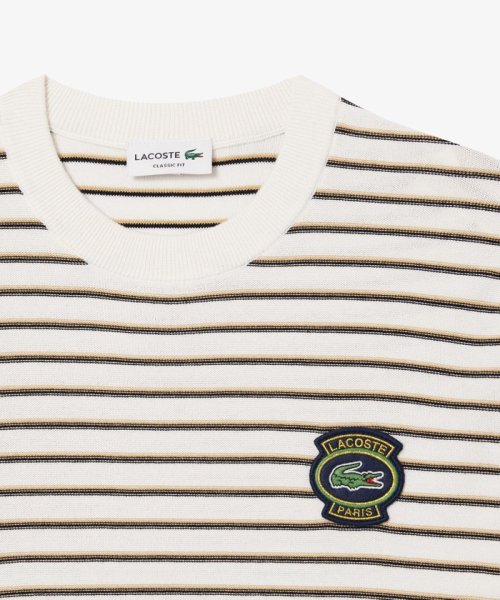 LACOSTE Mens(ラコステ　メンズ)/オーガニックコットン ボーダーニットセーター/img04