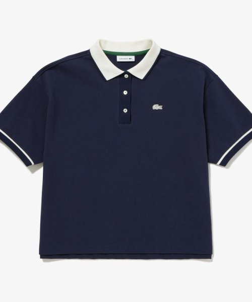 LACOSTE(ラコステ)/ヘビーウェイト鹿の子 ボクシーシルエットクレリックポロシャツ/img14