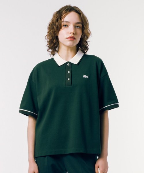 ヘビーウェイト鹿の子 ボクシーシルエットクレリックポロシャツ 商品説明スポーティなバイカラーがトラッドな印象にカラー部分と袖のリブをバイカラーで仕立てることでスポーティなコントラストを演出しているリラックスフィットPOLO。ゆとりのあるボクシーなシルエット KU1501847526(11440円)