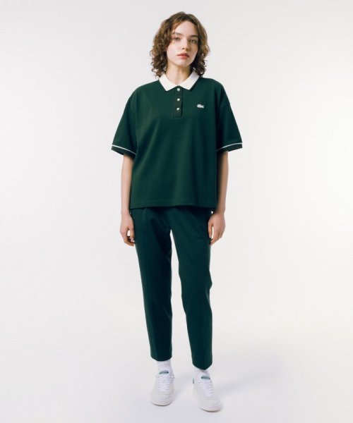 ヘビーウェイト鹿の子 ボクシーシルエットクレリックポロシャツ 商品説明スポーティなバイカラーがトラッドな印象にカラー部分と袖のリブをバイカラーで仕立てることでスポーティなコントラストを演出しているリラックスフィットPOLO。ゆとりのあるボクシーなシルエット KU1501847526(11440円)