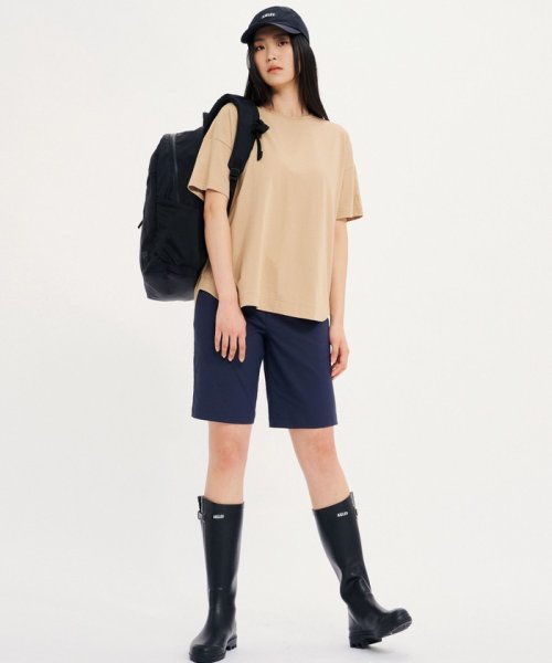 AIGLE(エーグル)/UVカット オーガニックコットン ドロップショルダー クルーネック半袖Tシャツ/img05