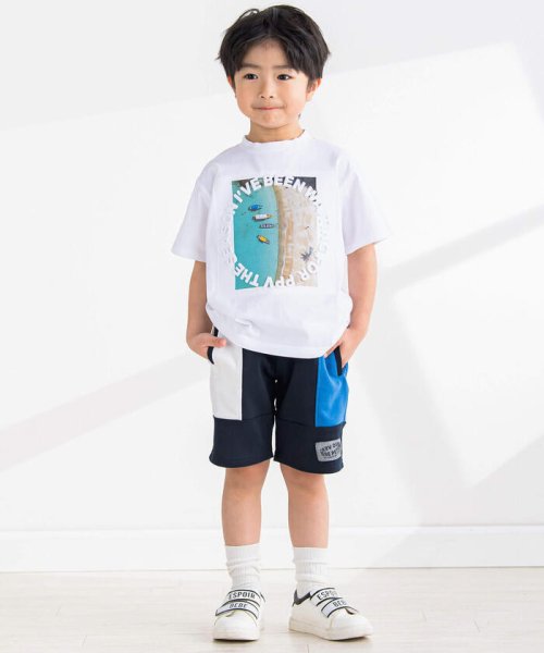 BeBe Petits Pois Vert(ベベ プチ ポワ ヴェール)/リアル写真＋エンボス加工SUMMERTシャツ(95~150cm)/img04