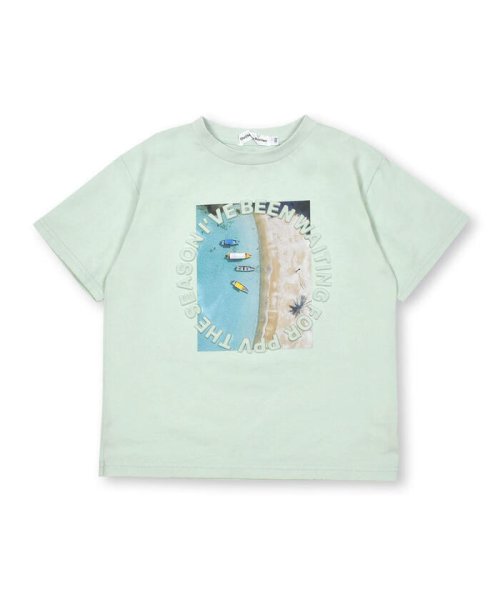 BeBe Petits Pois Vert(ベベ プチ ポワ ヴェール)/リアル写真＋エンボス加工SUMMERTシャツ(95~150cm)/img14