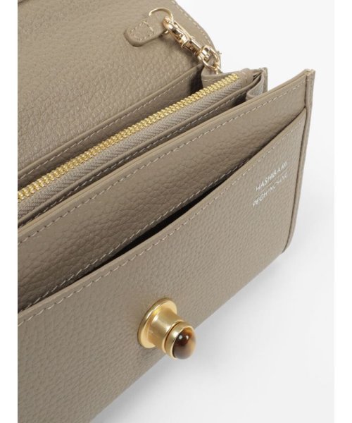 HASHIBAMI×PECHINCHAR　レザーチェーンストラップ天然石ウォレット 