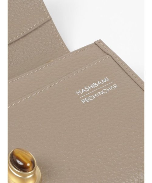 HASHIBAMI×PECHINCHAR　レザーチェーンストラップ天然石ウォレット 