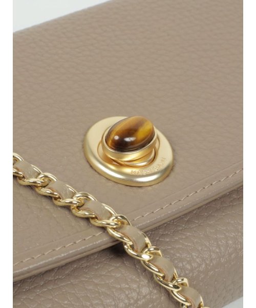 HASHIBAMI×PECHINCHAR　レザーチェーンストラップ天然石ウォレット 