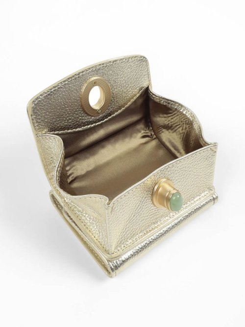 HASHIBAMI×PECHINCHAR　ハンドストラップ付き 天然石ミニウォレット 