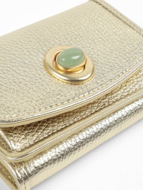 HASHIBAMI×PECHINCHAR　ハンドストラップ付き 天然石ミニウォレット 