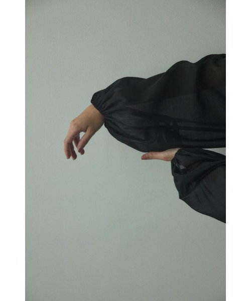 BLACK BY MOUSSY(ブラックバイマウジー)/2way balloon blouse/img17